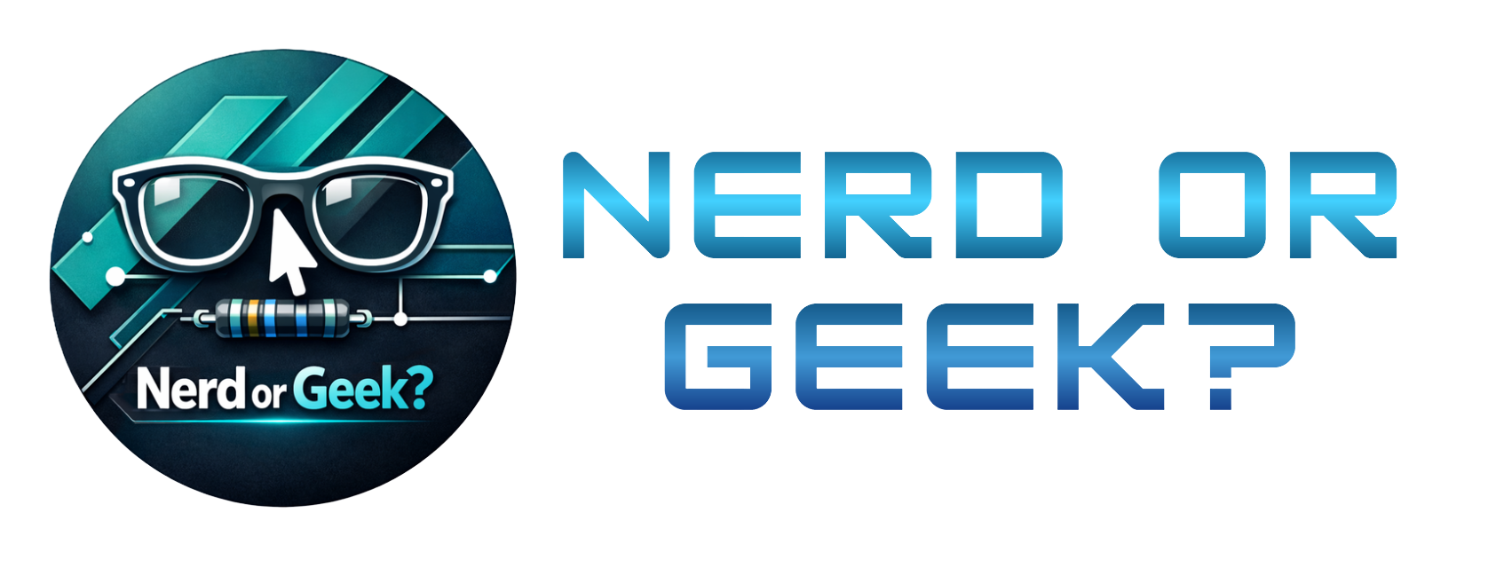 Nerd or Geek Logo